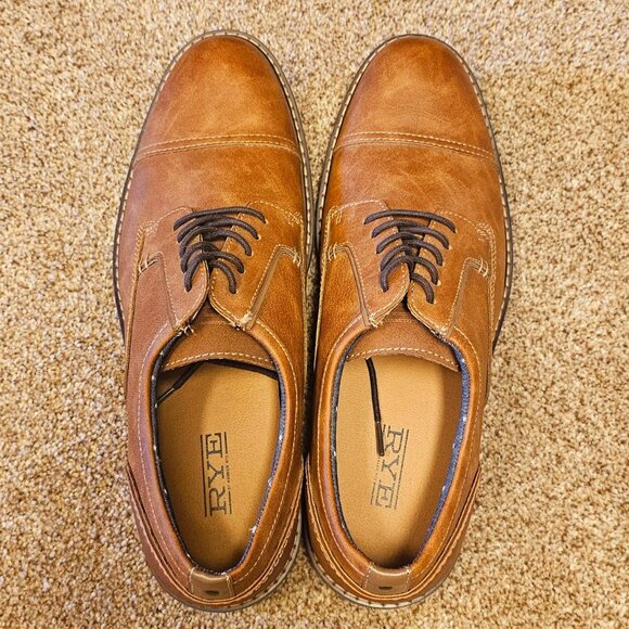 Men\'s brown lace-up Oxford Hawker Rye Dress shoes main image 5